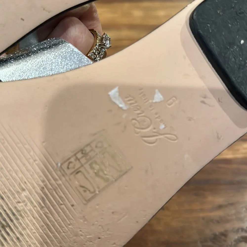 J. Crew Silver Cyprus Sandal Sz9